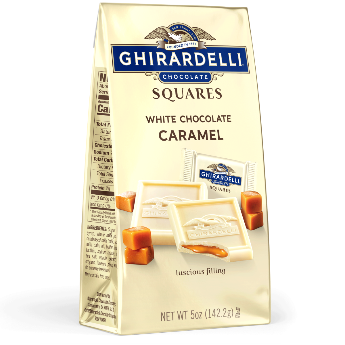 White Chocolate Caramel SQUARES 5 oz Bag (Case of 6)