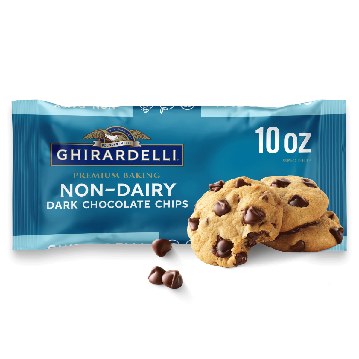 52% Cacao Non-Dairy Dark Chocolate Chips 10 oz Bag