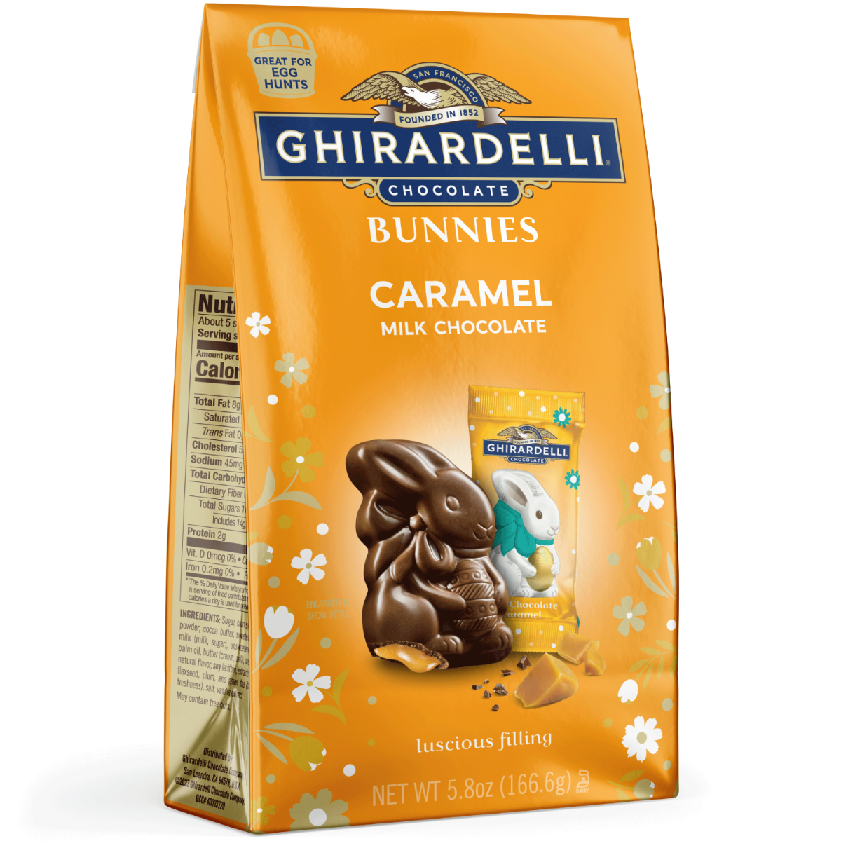 Milk Chocolate Caramel Bunnies 5.8oz Bag