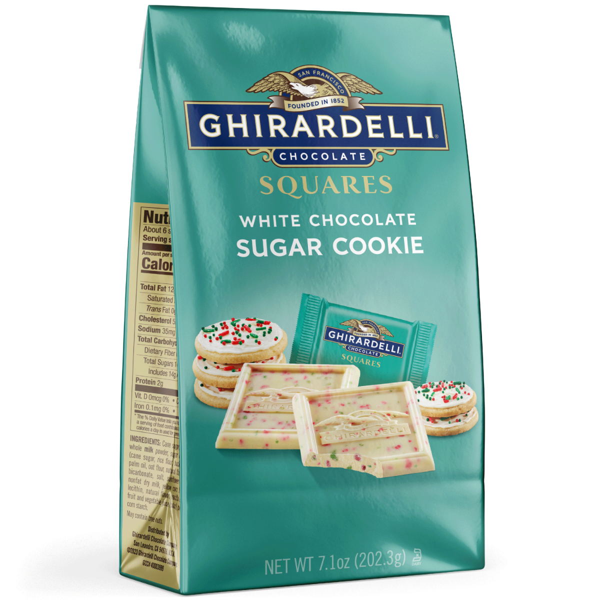White Chocolate Sugar Cookie Squares 7.1 Oz Bag