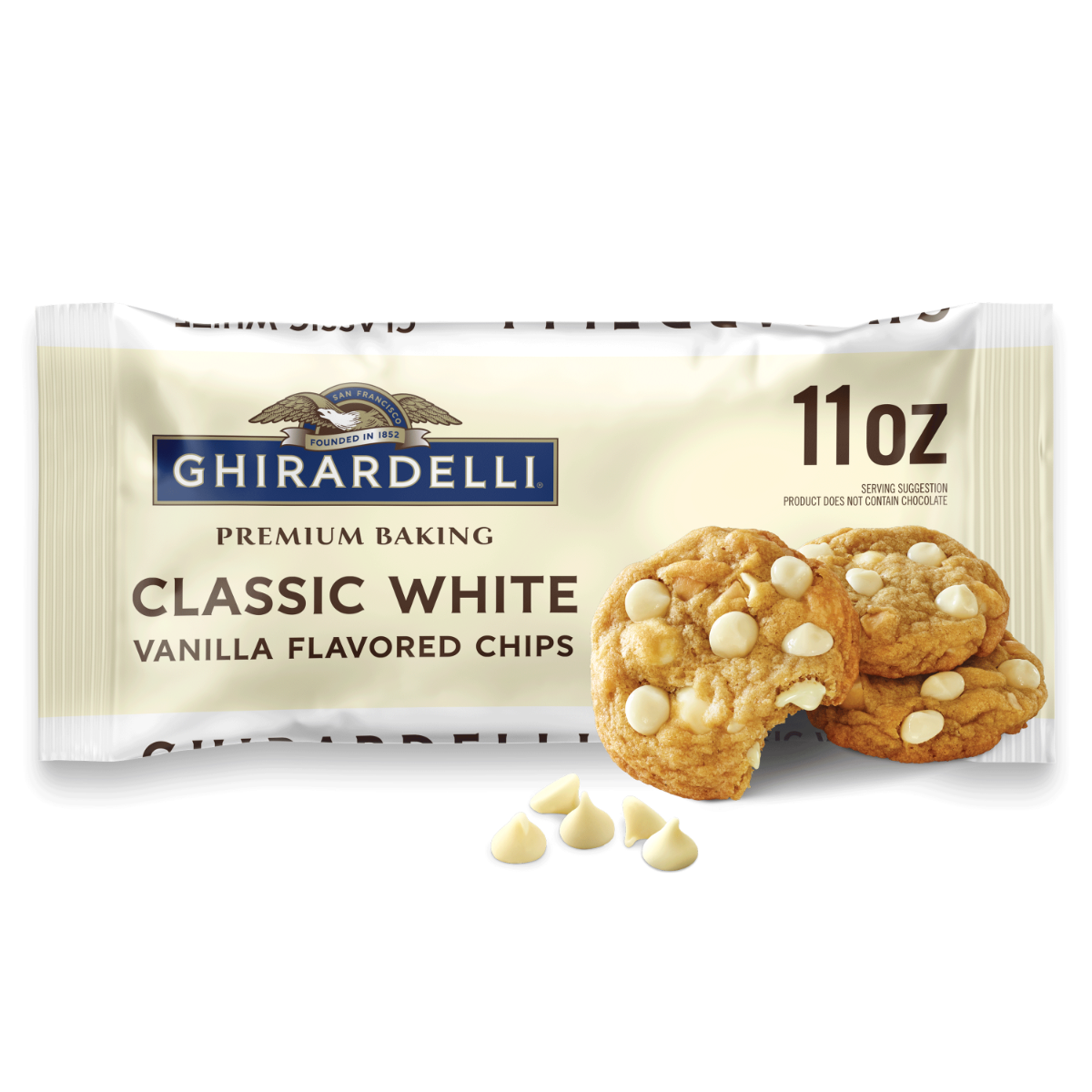 Classic White Vanilla Flavored Baking Chips 11 oz Bag