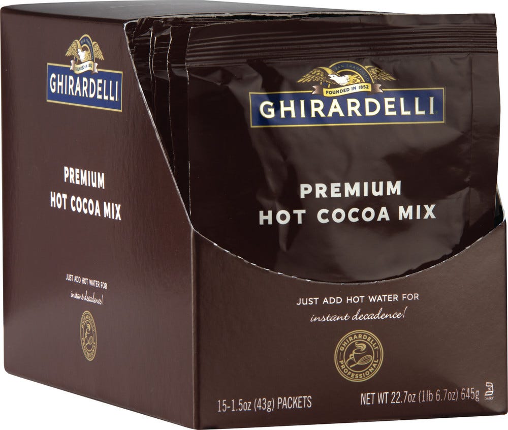 Hot Cocoa Pouch - Just Add Water (6 Display Cases)
