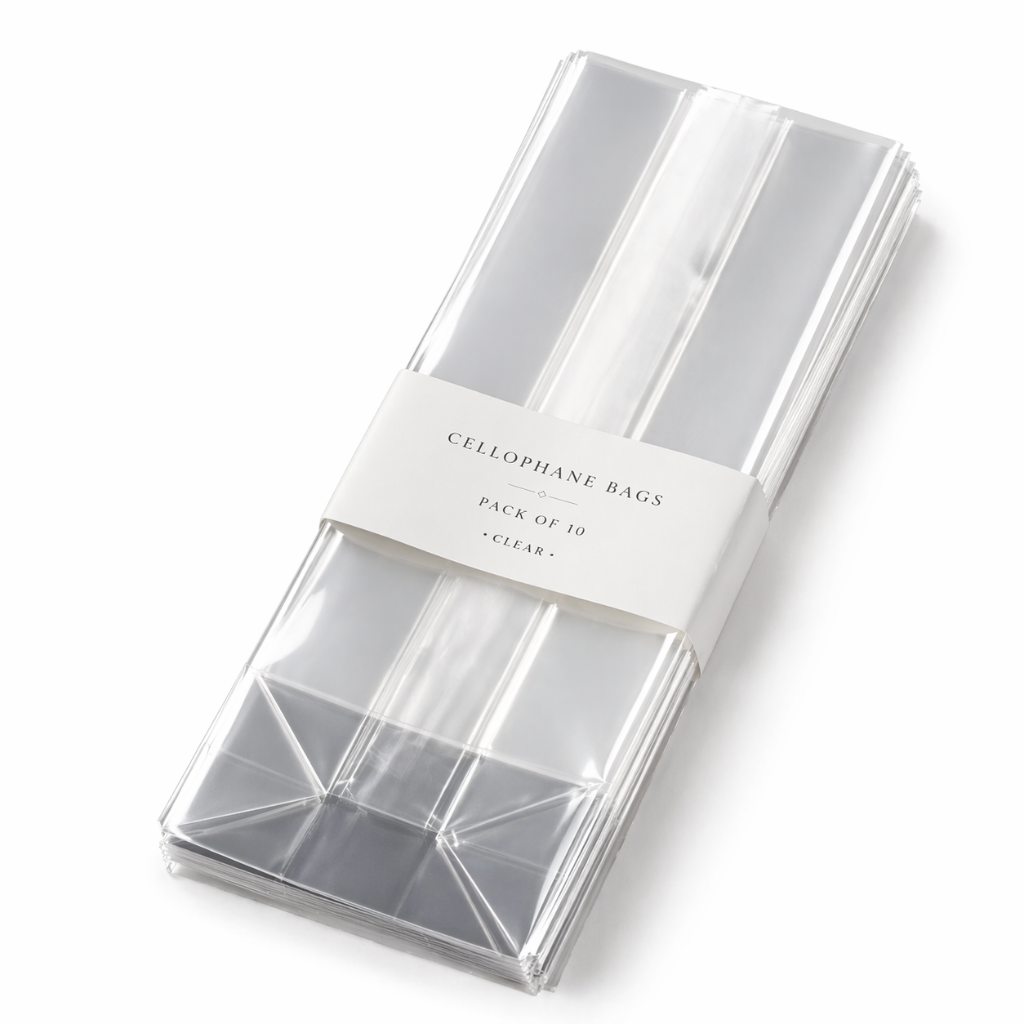 Clear Gift Bags (Pack of 10 Bags)