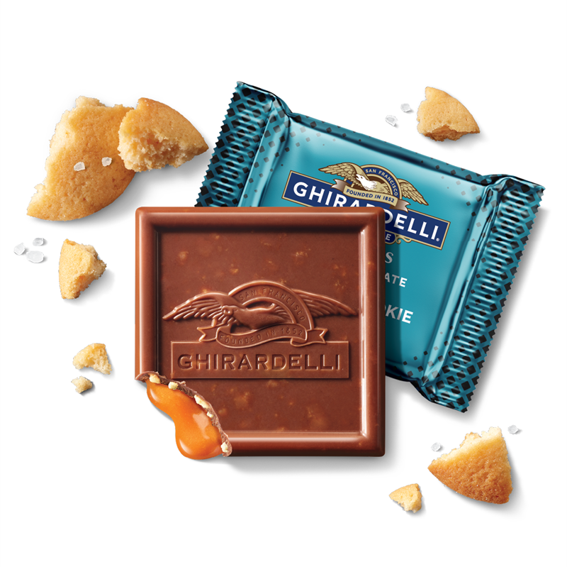 Milk Chocolate Sea Salt Caramel Cookie SQUARES Case Pack (396 ct)